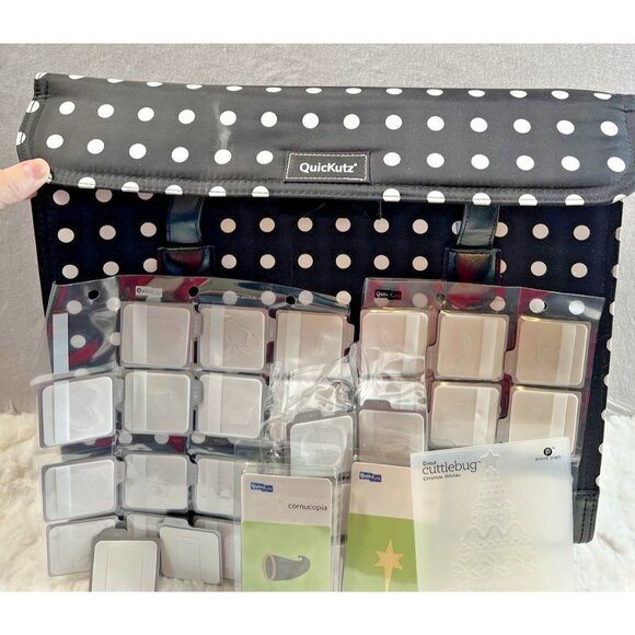 Cuttlebug Embossing Machine Bundle w/ QuickKutz Dies Tool Storage Case Craft Lot - Picture 6 of 12